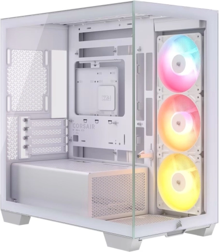 CORSAIR 2800X RS-R ARGB mATX panoráma fehér számítógépház