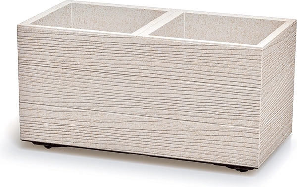 Madera Case Eco Wood 58 cm téglalap alakú virágláda – fehér