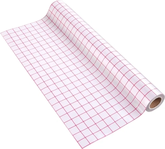 HTVRONT transzferfólia 30,5 × 300 cm piros rácsozással