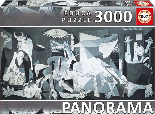 Educa panorámakép puzzle Guernica, Pablo Picasso, 3000 darab