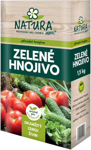 NATURA zöld trágya – természetes, szerves pelletált trágyázó 1,5 kg