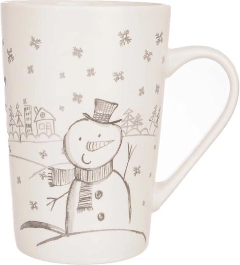 Porcelán bögre hóemberrel 470 ml
