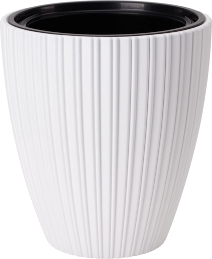 MIKA virágtartó 30 cm fehér betéttel