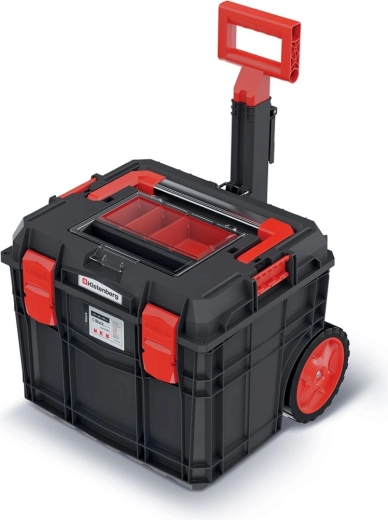 Gurulós szerszámos bőrönd C Block Alu Log 45 × 38 × 38,8 cm – fekete