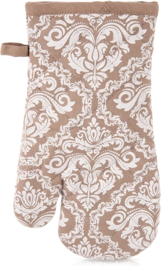 Pamut konyhai edényfogó mágnessel, bézs, 32 cm