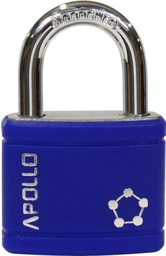 APOLLO lakat 40 mm, 3 kulcs, kék