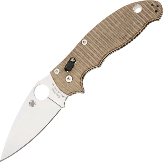 Spyderco Manix 2 barna zsebkés, CPM Cru-Wear, Micarta