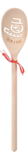 Fa ovális fakanál SNĚHULÁK 30 cm