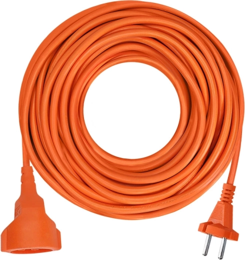 Solight mozgatható hosszabbító csatlakozóval, 10 m, 2× 1,5 mm², narancssárga