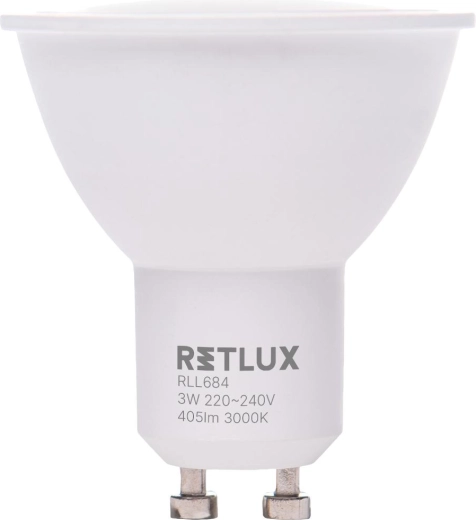 Retlux GU10 3 W meleg fehér LED-izzó