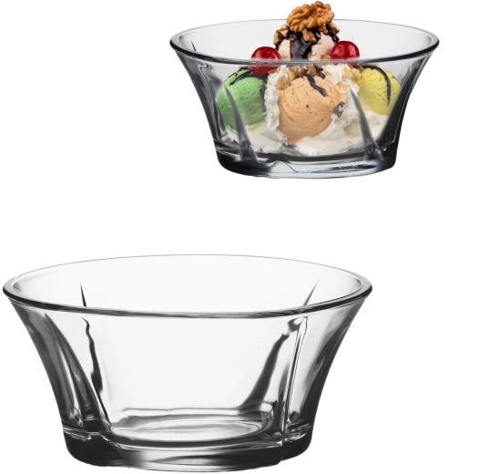 LAV Truva üvegtálak, 6 darabos szett, 310 ml