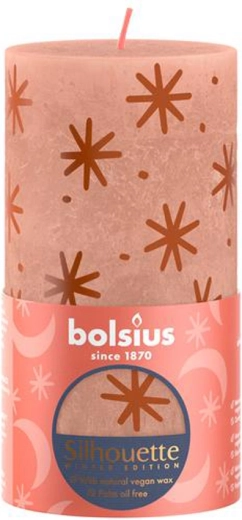 Rusztikus gyertya 130 × 68 mm – krémes karamell