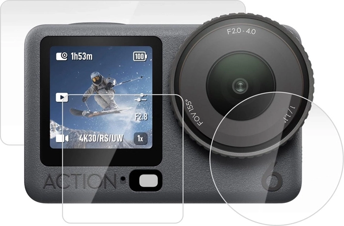 Puluz edzett üveg készlet DJI Osmo Action 6-hoz (3 db)