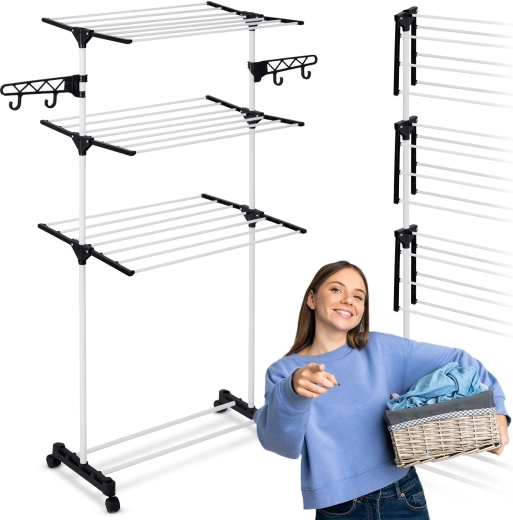 Delia álló ruhaszárító, 15 m