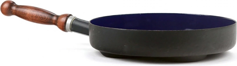 Zománcozott palacsintasütő 24 cm BSE fa nyéllel