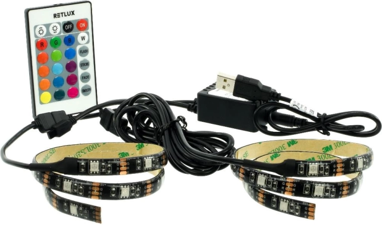 Retlux USB RGB LED-szalag televízióhoz és monitorhoz