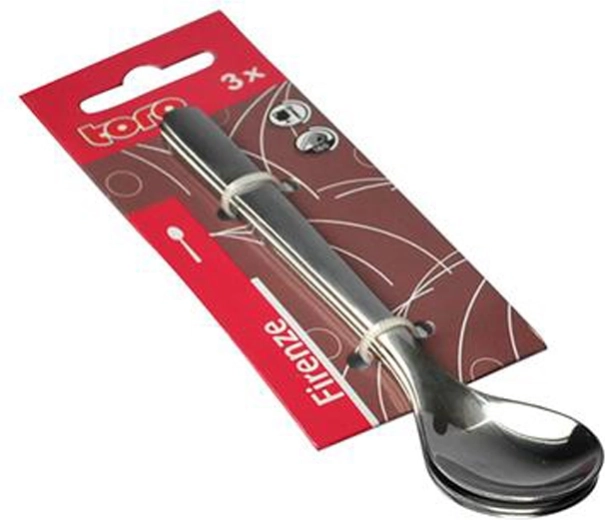 TORO Firenze rozsdamentes teáskanál, 3 darabos készlet
