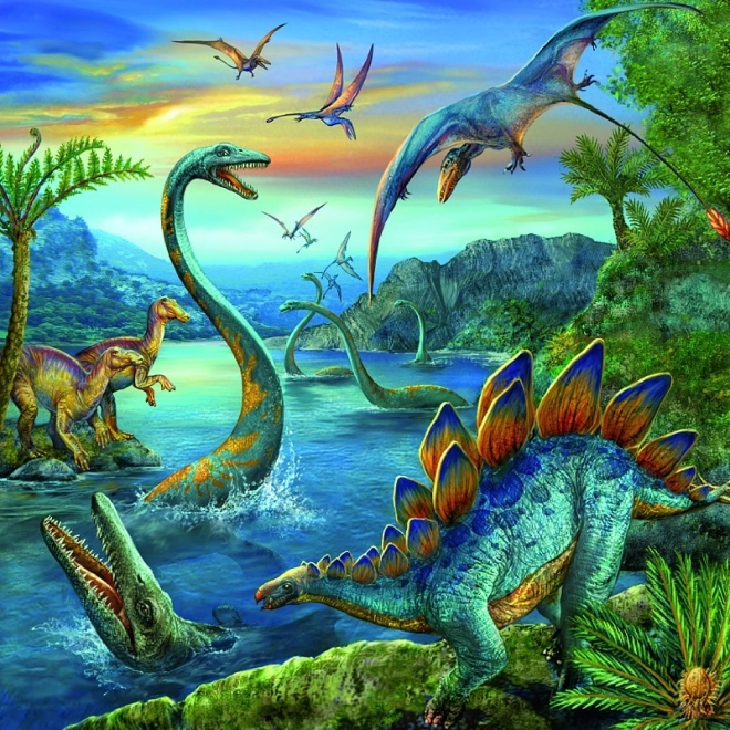 Ravensburger puzzle Dinosaur Fascination 3x49 darab