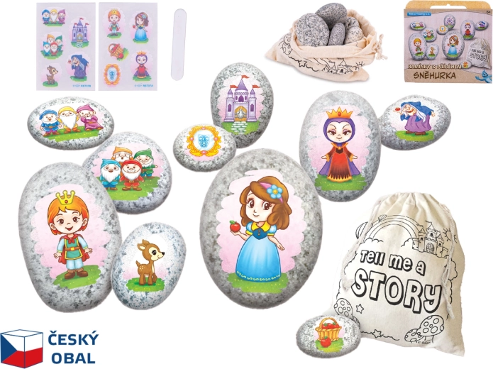 Hófehérke kreatív kavicskészlet – mesekövek gyerekeknek