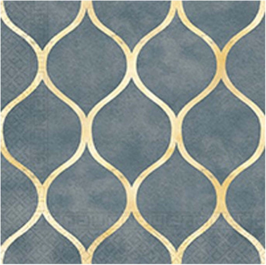 Arany mintás szalvéták, 3 rétegű, 33 × 33 cm