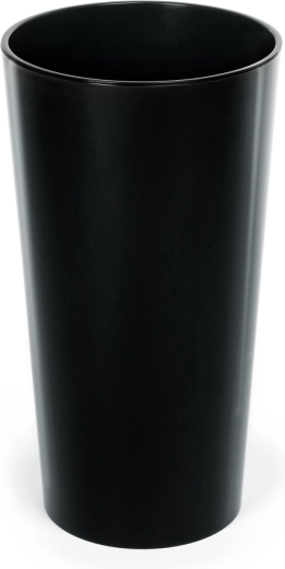 Lilia virágtartó 19 cm fényes fekete, betéttel