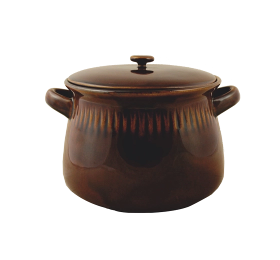 Kerámia savanyítóedény 3 l fedővel, barna