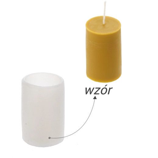 Szilikon gyertyaöntő forma – sima henger