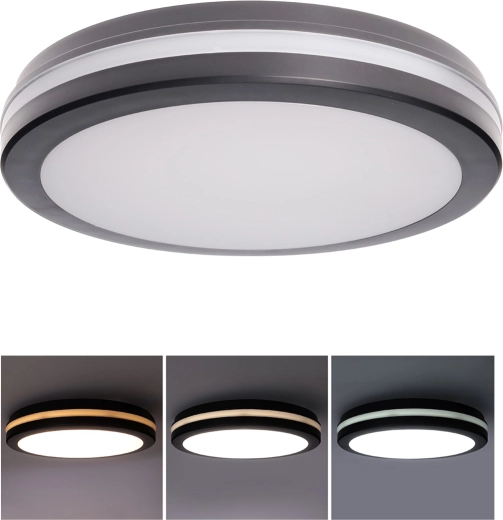 Solight LED mennyezeti/fali lámpatest IP65 állítható teljesítménnyel és fényszínnel 30 cm