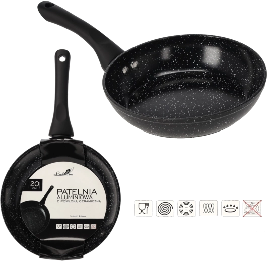 20 cm-es alumínium serpenyő kerámia bevonattal indukcióhoz