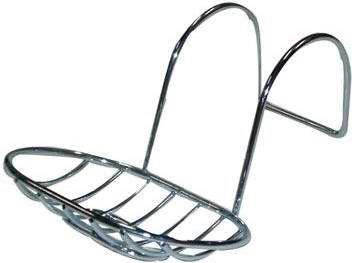 Függeszthető ovális szappantartó kádra, króm, 13,5 × 10 cm