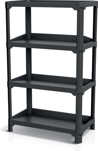 Nubby rack cipőtartó polc, újrahasznosított fekete - 1 db