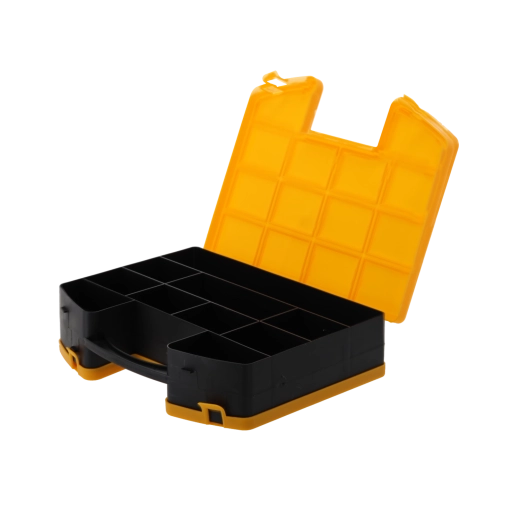 Kétoldalas aprócikk-rendező 26,5 × 20 × 6 cm, 28 rekesszel