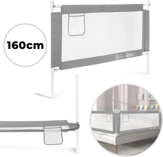 ECOTOYS 160 cm-es gyermekágy-biztonsági leesésgátló