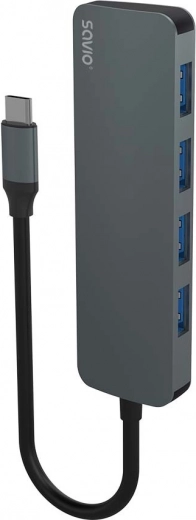 Savio 4 portos USB‑C hub 3.1 Gen 1 (5 Gbps)