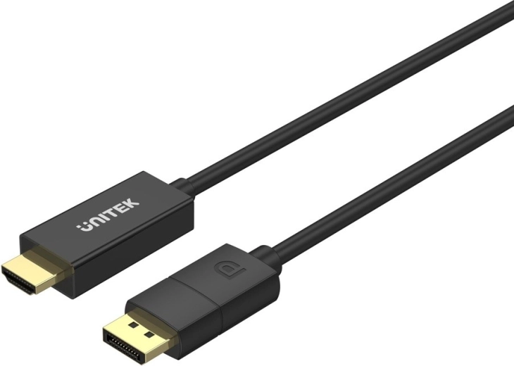 Unitek DisplayPort 1.2–HDMI 4K 60 Hz kábeladapter, 1,8 m – 1 db