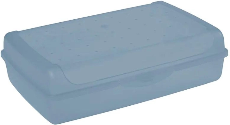 Luca click box maxi tárolódoboz fedéllel 3,7 l kék 30 × 20 × 8,5 cm