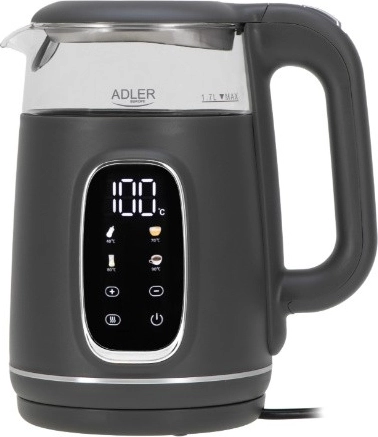 Adler hőmérséklet-szabályozós gyorsforraló vízforraló, 1,7 l