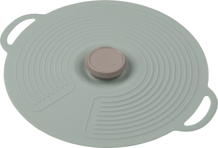 Szilikon fedő tapadókorongos (vákuumos) funkcióval 28 cm, zsályaszín