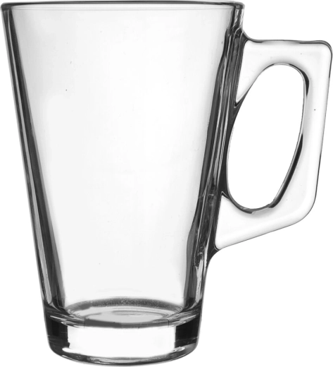Átlátszó üveg bögre 270 ml