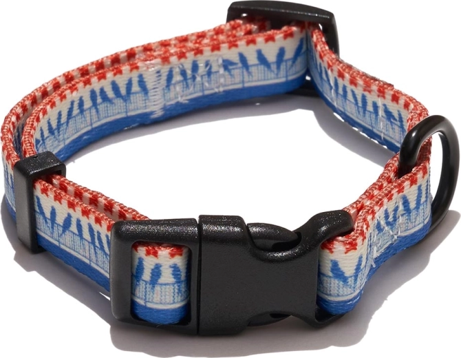 Explorer Dog madaras mintájú kutyanyakörv, S méret (24–36 cm, 1,5 cm széles)