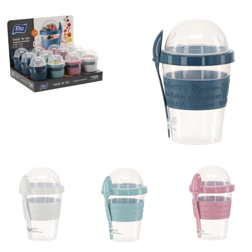 TITIZ Take & Go 600 ml joghurtos tartó kanállal
