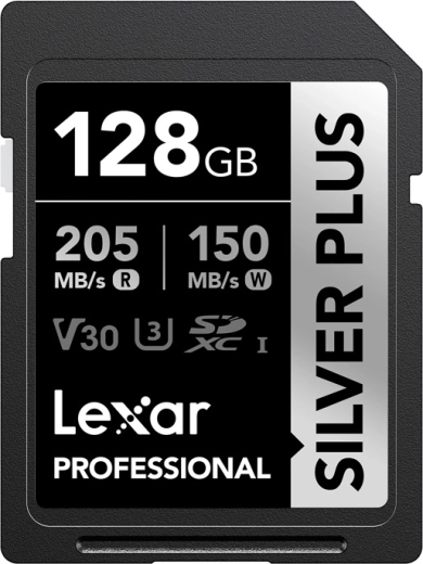 Lexar Professional Silver Plus SDXC memóriakártya 128 GB
