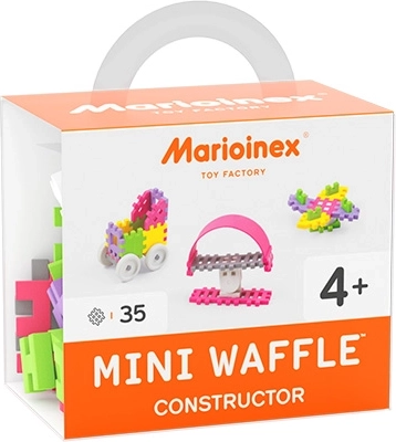 Mini Waffle építőkockák kislányoknak, 35 darab