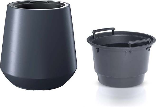 Antracit betéttel ellátott virágtartó, 44 cm, 51 l