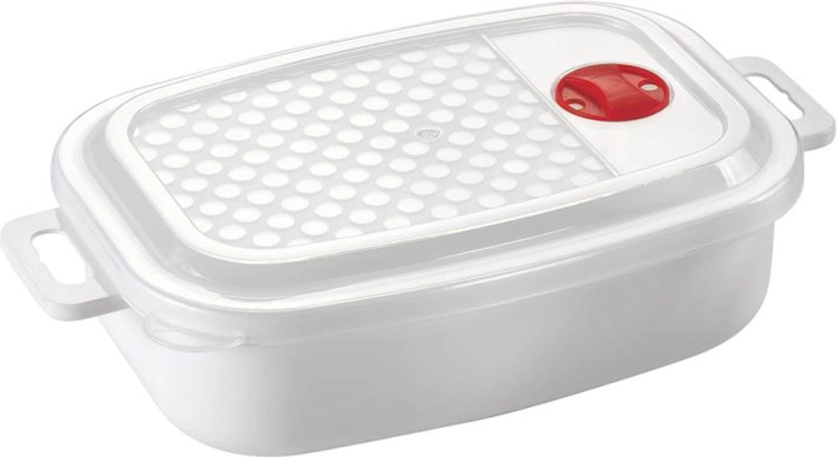 HEIDRUN 1,5 l mikrózhullámú műanyag doboz fedővel