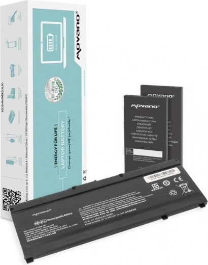 Movano SR04XL akkumulátor HP Omen 15 (15-DC, 15-CE) készülékekhez, 3500 mAh 54 Wh