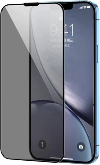 Edzett üveg fekete kerettel iPhone 15 Pro-hoz