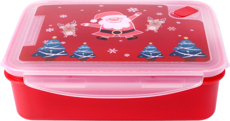 Műanyag doboz szeleppel – karácsonyi motívum 2,2 l