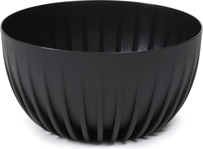 MIRA ECO újrahasznosított műanyag növénytál, 24 cm, fekete