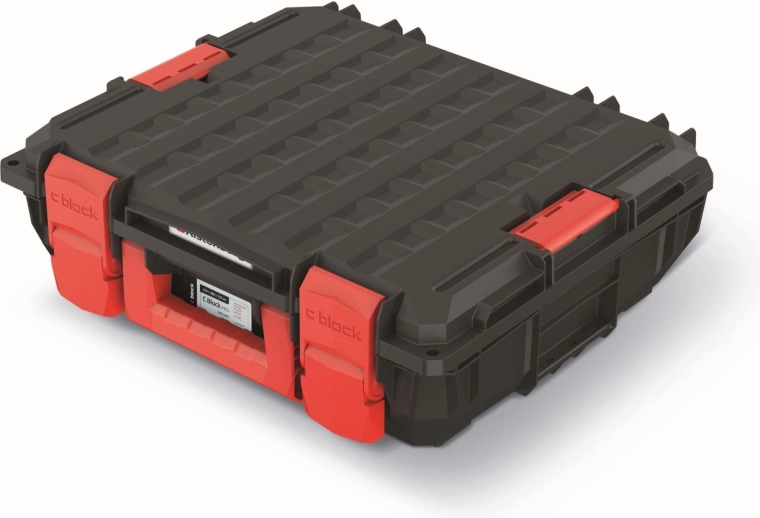 Szerszámos koffer habbetéttel 45 × 38 × 13,5 cm, fekete